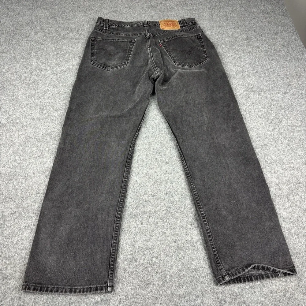 Vintage Levi's 505 Men's 34x30 (Fits 32x29) Straight Leg Black Wash Made In USA